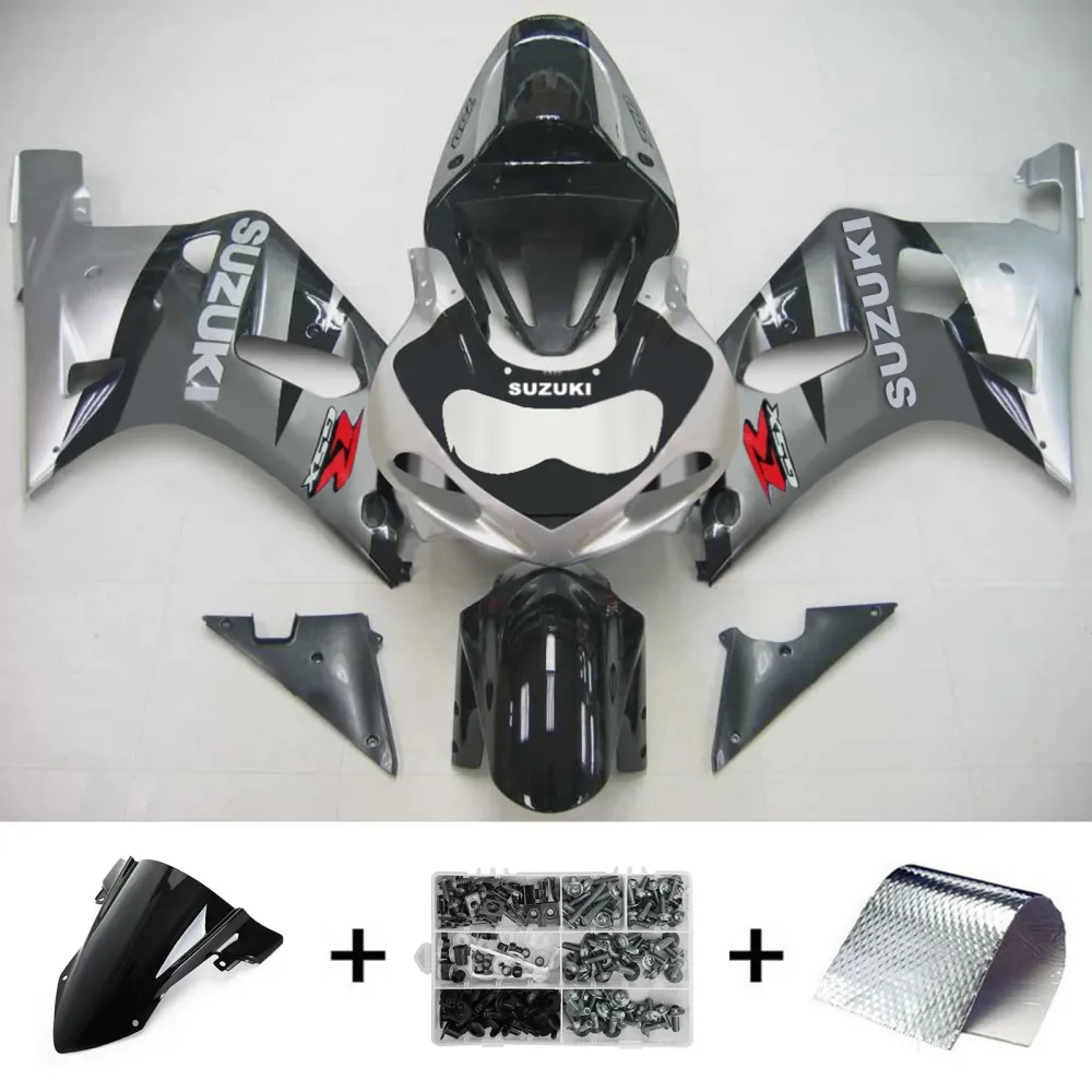 Amotopart Suzuki 01-03 GSXR600 & 00-03 GSXR750 Kuipset zilvergrijs