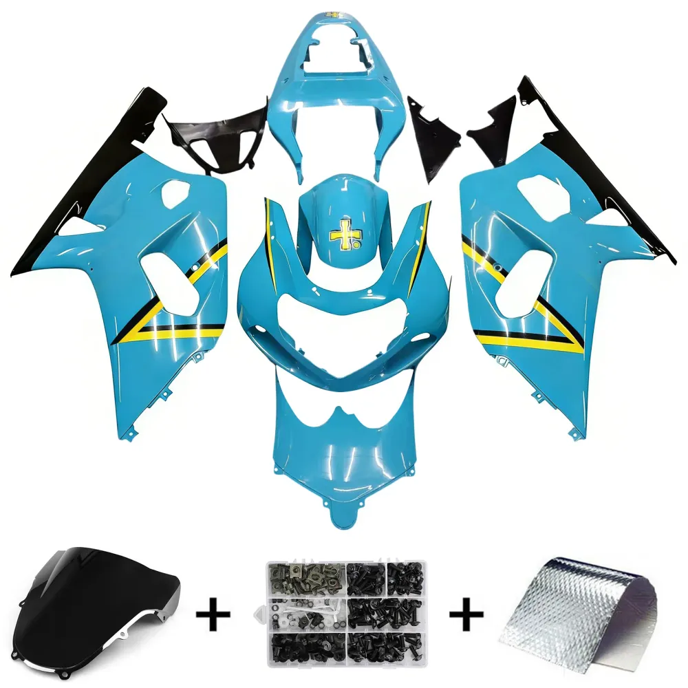 Amotopart Suzuki 01-03 GSXR600 & 00-03 GSXR750 Kuip Blauw Multi KIt