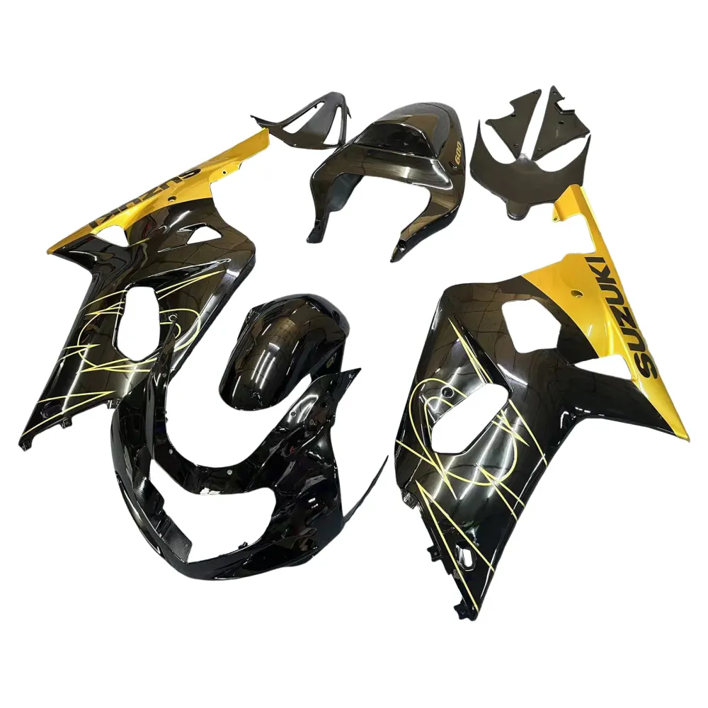 Amotopart Suzuki 01-03 GSXR600 & 00-03 GSXR750 Zwart Goud Kuipset