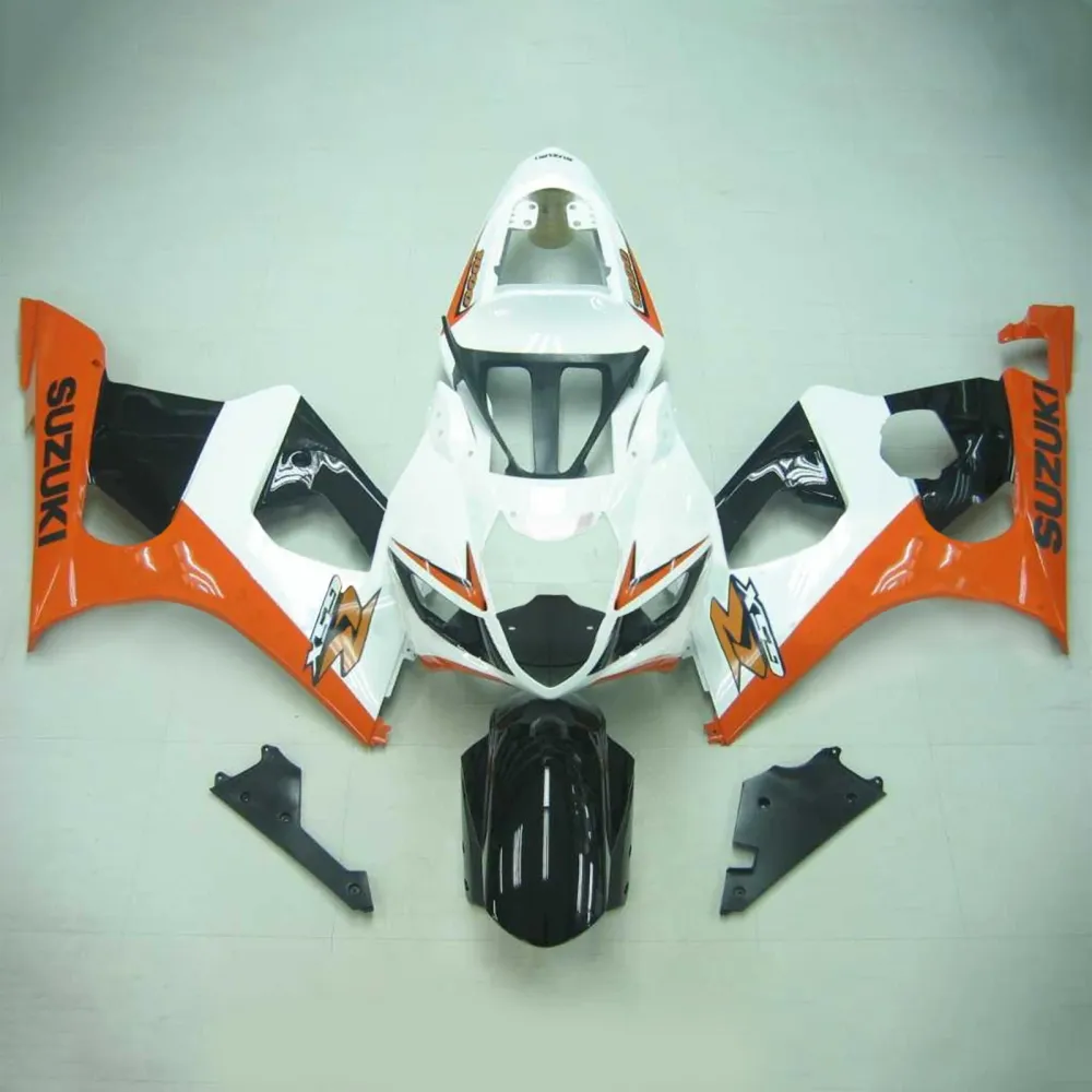 Amotopart Suzuki 2003-2004 GSXR1000 wit-oranje kuipset