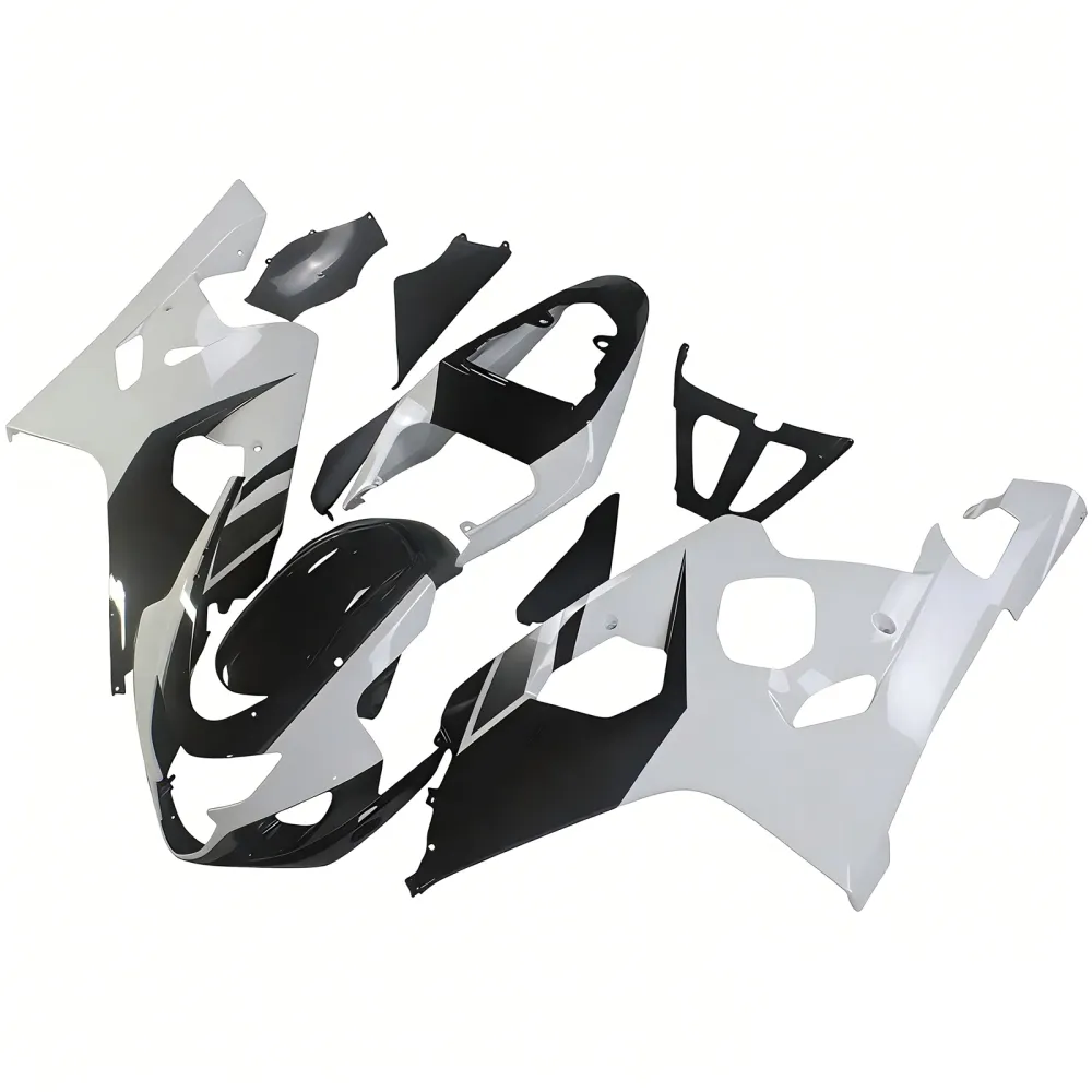 Amotopart Suzuki 2004-2005 GSXR 600/750 zwart met witte kuipkit