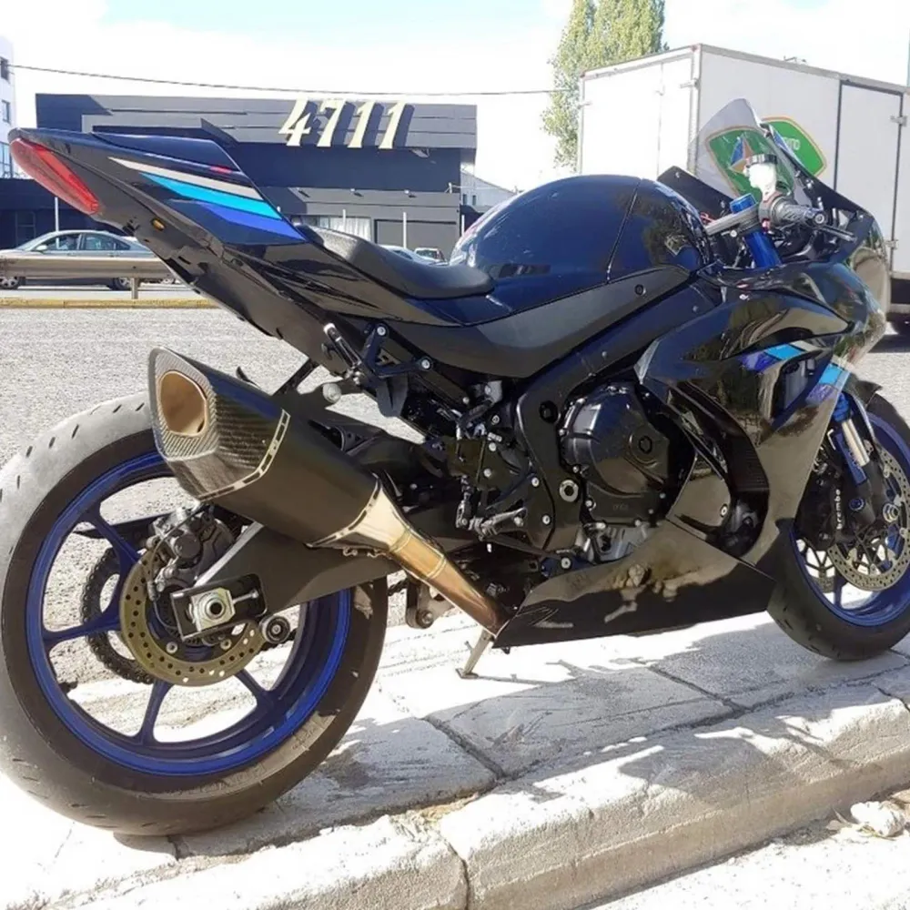 Amotopart Suzuki GSXR1000 2017-2025 K17 Glanzend Zwart Blauw Kuipset