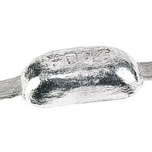 Talamex Magnesium anode 0.3 kg half-ei met strip, 110x60x20 mm