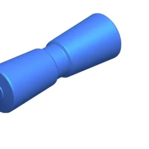 Talamex V-Kielrol 200 mm met doorsnee van 75 mm en as Ø 16 mm