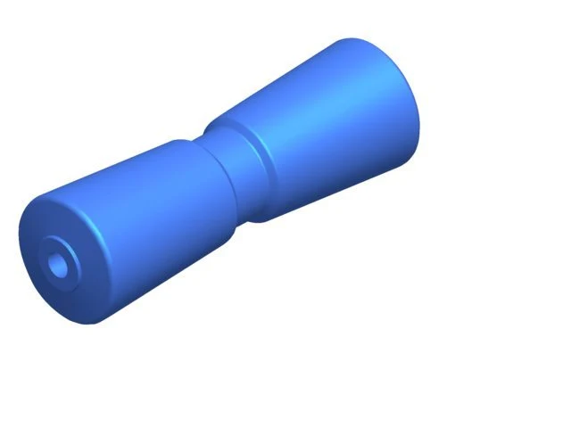 Talamex V-Kielrol 250 mm met doorsnee van 78 mm en as Ø 16 m