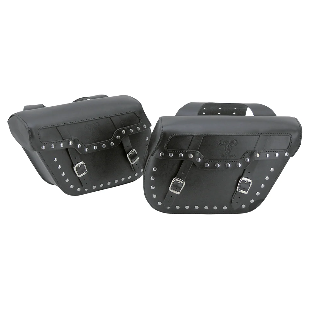 Texas Leather Throw-Over universele zadeltassen voor motorfietsen