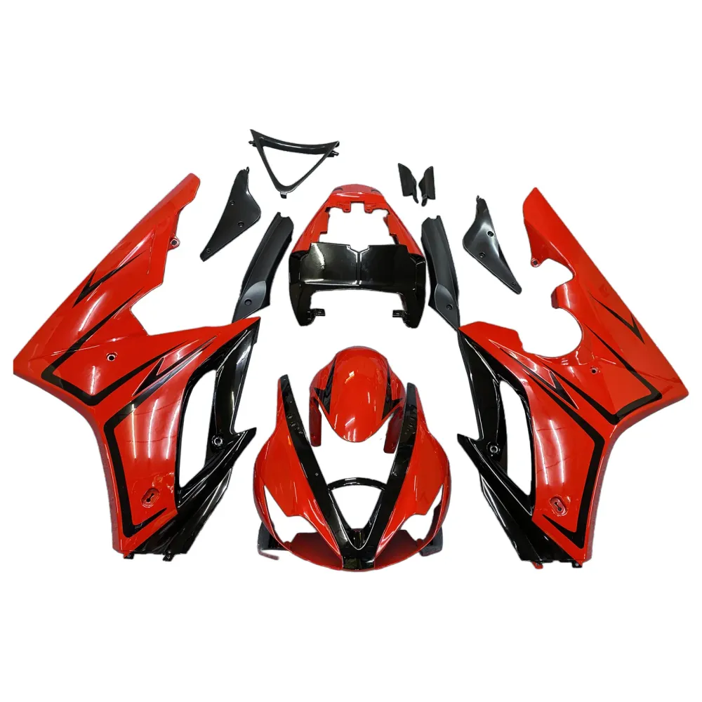 Amotopart Triumph 2006-2008 Daytona 675 Red met zwarte lijn kuipkit