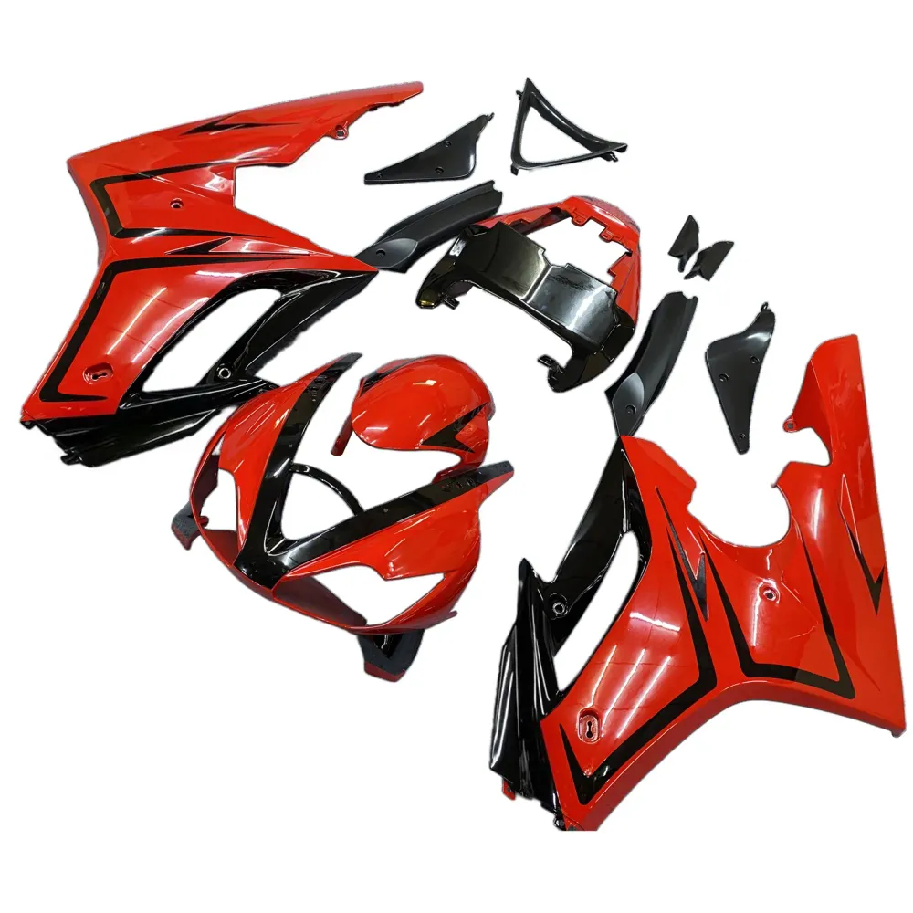 Amotopart Triumph 2006-2008 Daytona 675 Red met zwarte lijn kuipkit