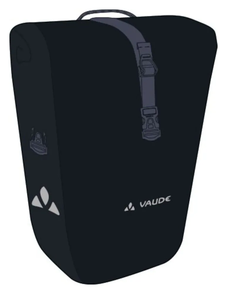 VAUDE Aqua Back Bagagedragerzak Single zwart
