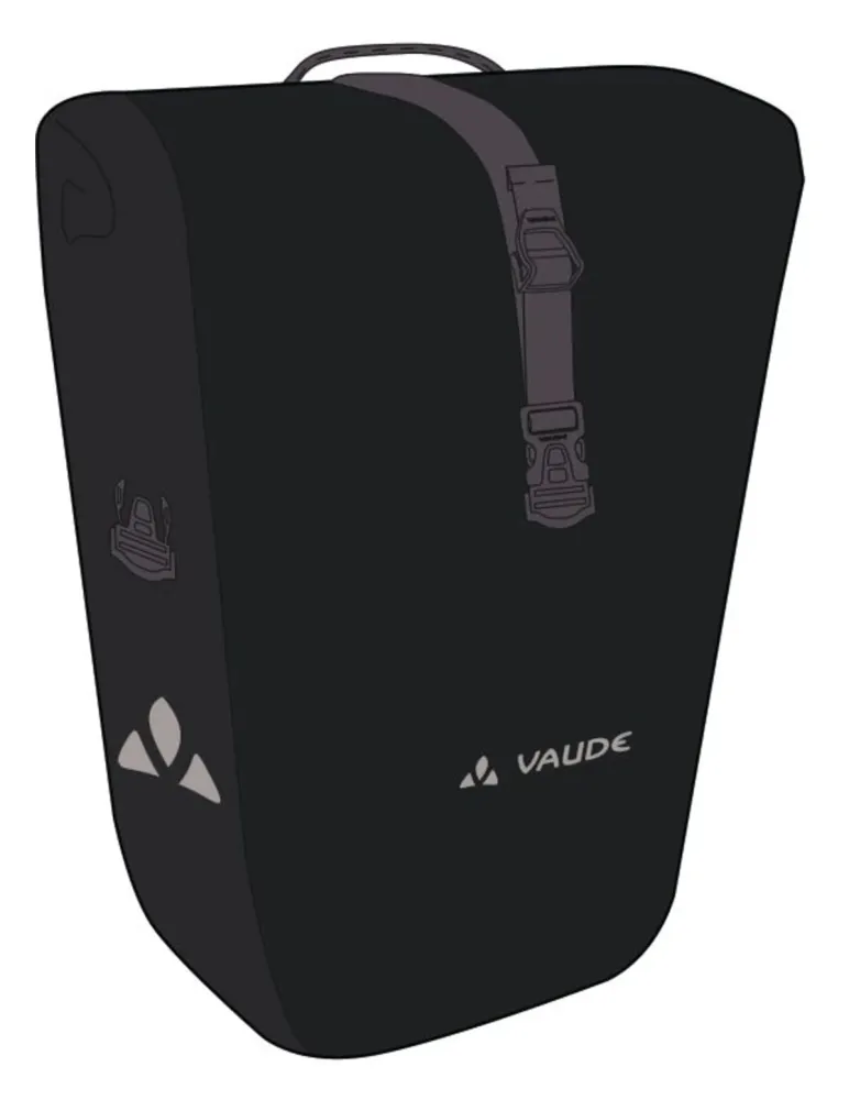 VAUDE Aqua Front Bagagedrager Tas zwart