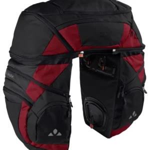 Vaude Karakorum Pro driedelige fietstassenset zwart/rood