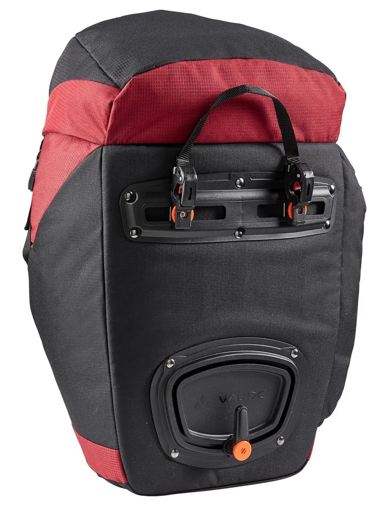 Vaude OnTour Back achtertassen voor fiets zwart/rood