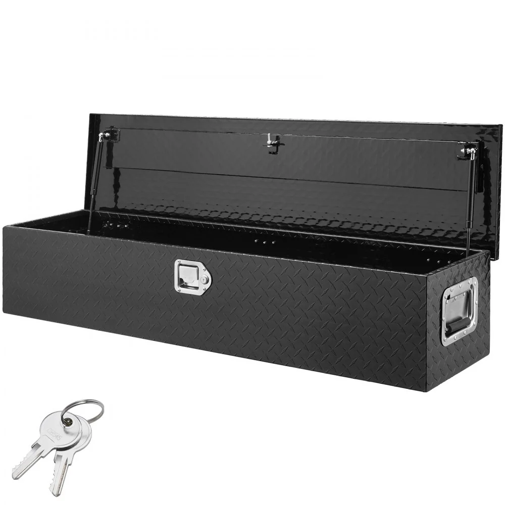 VEVOR 1219 x 381 x 381 mm gereedschapskist voor vrachtwagenbed, afsluitbare 177 l vrachtwagenkist gereedschapskist opslag...