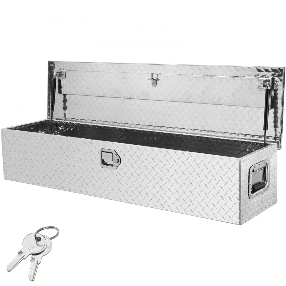 VEVOR 1219 x 381 x 381 mm gereedschapskist voor vrachtwagenbed, afsluitbare 177 L vrachtwagenkist gereedschapskist opslag...