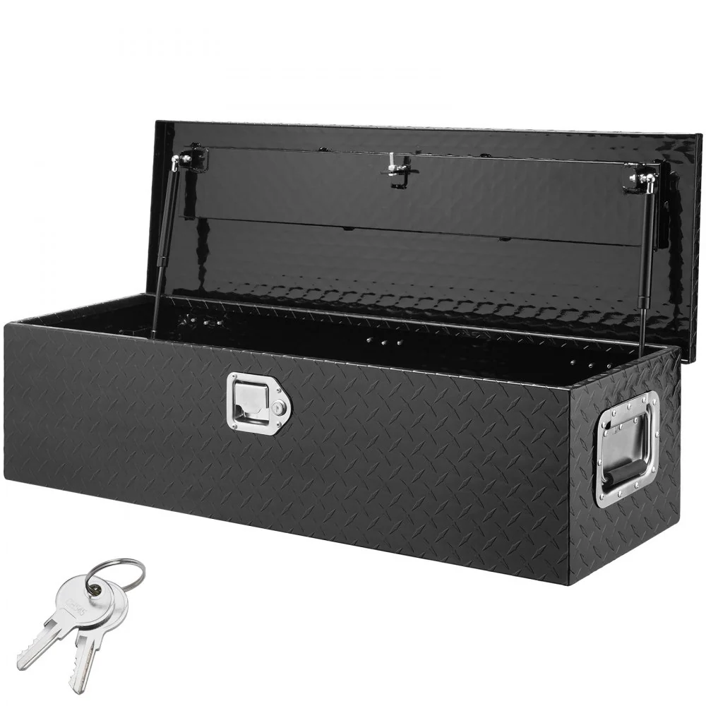 VEVOR 990 x 330 x 254 mm gereedschapskist voor vrachtwagenbed, afsluitbaar 83 l vrachtwagenkist gereedschapskist opslag ge...