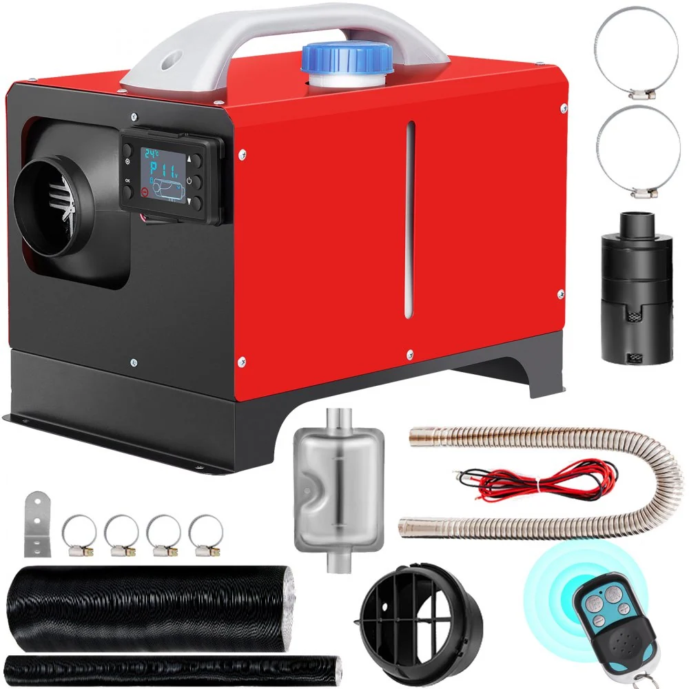 VEVOR Auto Diesel Luchtverwarmer 12V 5KW Standkachel Diesel van 1-Luchtuitlaatmet Diesel Heater met Afstandsbediening en L...