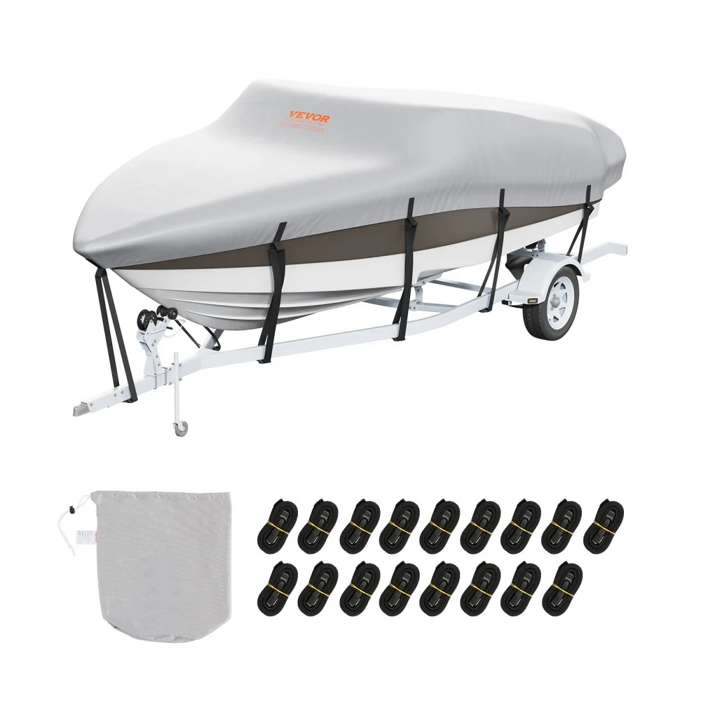 VEVOR bootzeil bootzeil, 701-731 cm dekzeil opblaasbare boot 600D Oxford stof bootzeil met opbergtas 435 x 300 mm, vissers...