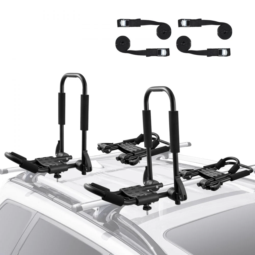 VEVOR Kajak-imperiaal, 2 paar J-Bar imperiaal, opvouwbaar, topmontage, drager voor kajak, surfplank, kano, SUP, skiboard,...