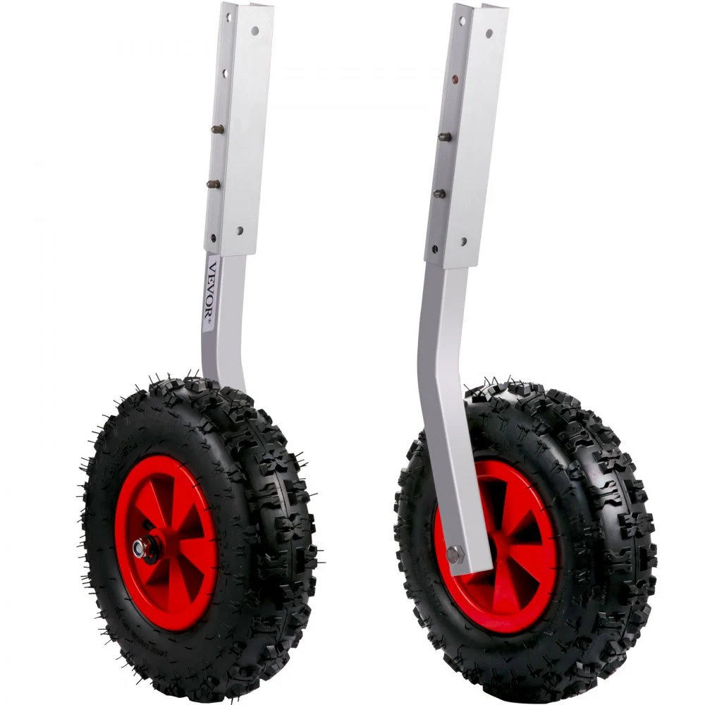 VEVOR Sliräder Bootwielen Achterwielen Boot Draagvermogen 12 inch Rubberwielen Transportwielen voor Opblaasbare Boot Modde...
