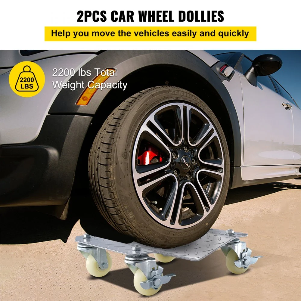 VEVOR 2 stuks Liftmaster Auto Wiel Dolly Premium Kogellagers Skate Meubels Mover