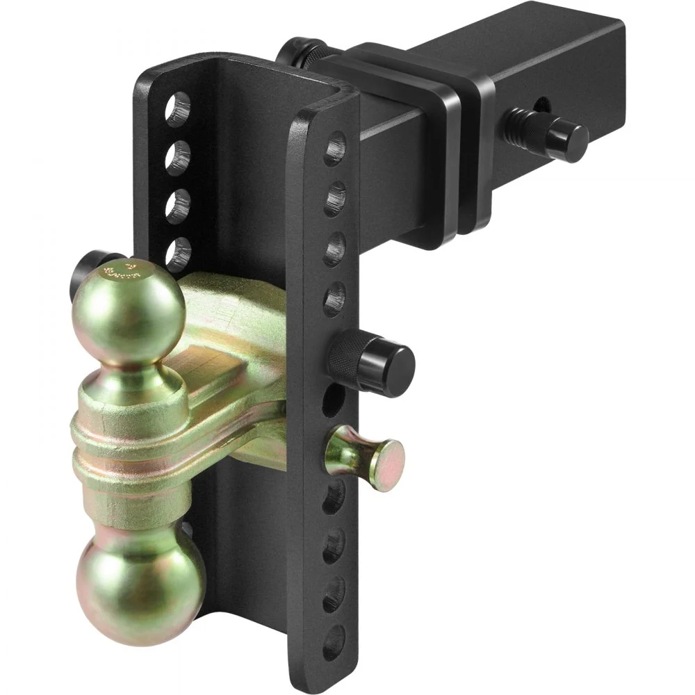 VEVOR trekhaak, 8" Drop & 6.5" Rise, kogelmontage met 2,5" ontvanger, 6,58 ton GTW, 2" & 2-5/16" 45# stalen trekhaakkogels...