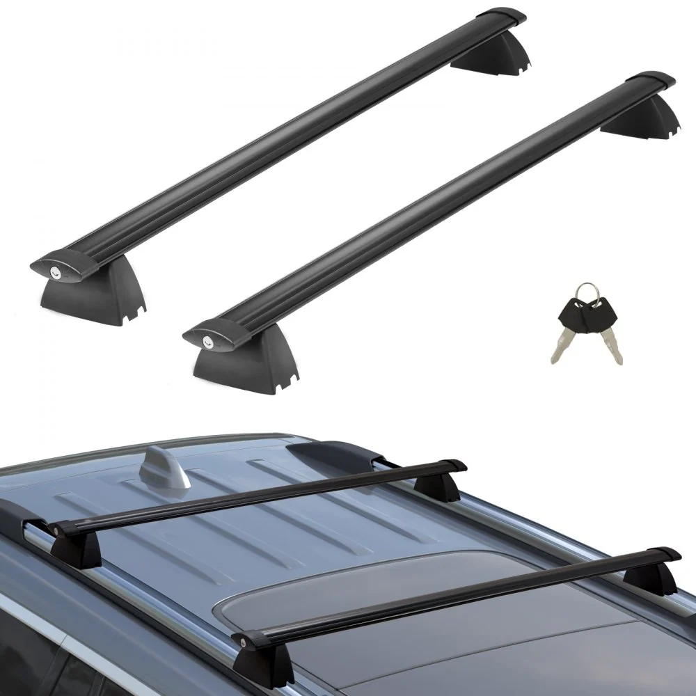 VEVOR zwarte dakdragerdwarsbalken compatibel met Jeep Grand Cherokee 2011-2021 met gegroefde zijrails 90kg draagvermogen a...