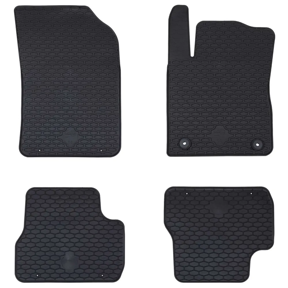Autobodemmat 4 pcs Zwart geschikt voor C3 2017-2024 Rubber vidaXL