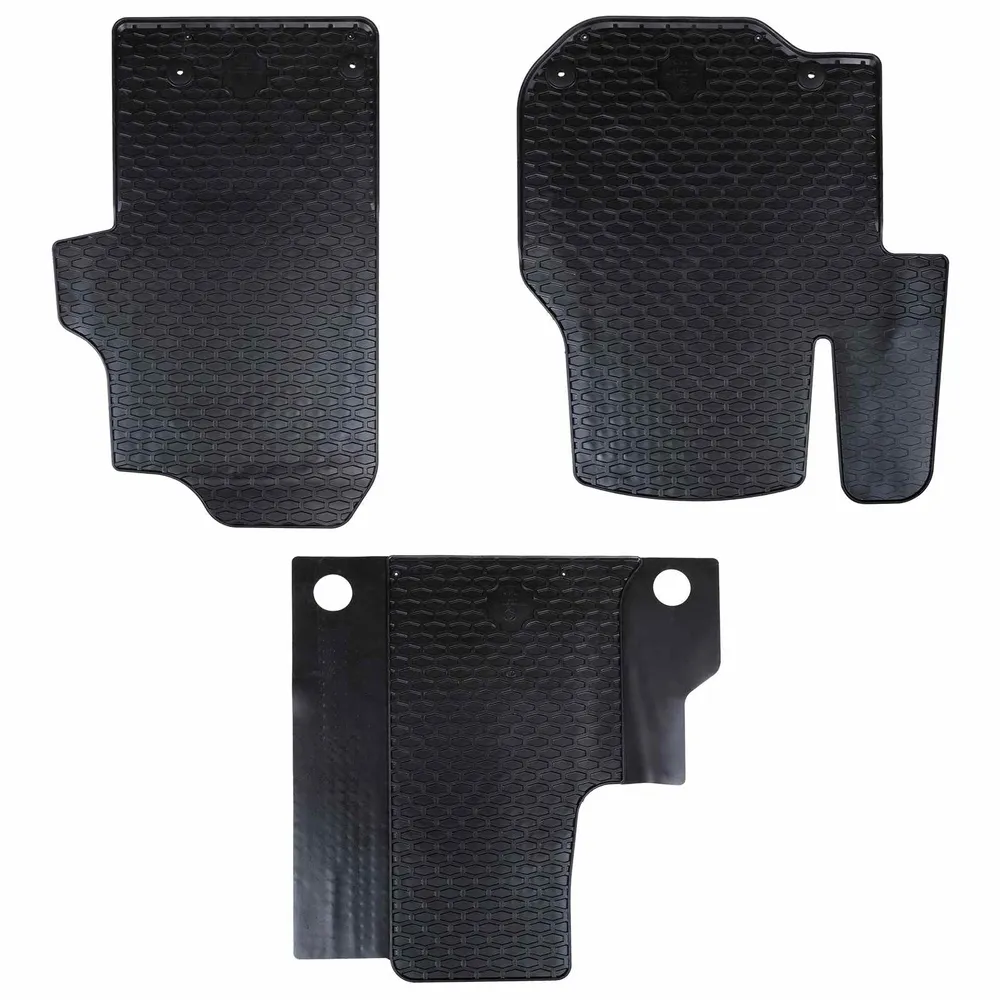 Autobodemmat 3 pcs Zwart geschikt voor VW CRAFTER 2017- Rubber vidaXL