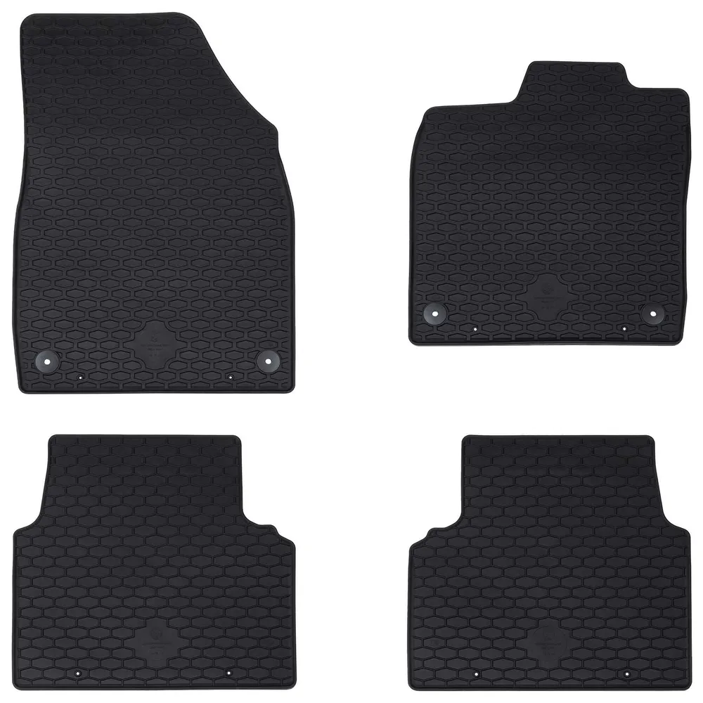 Autobodemmat 4 pcs Zwart geschikt voor VW ID.3 2019- Rubber vidaXL