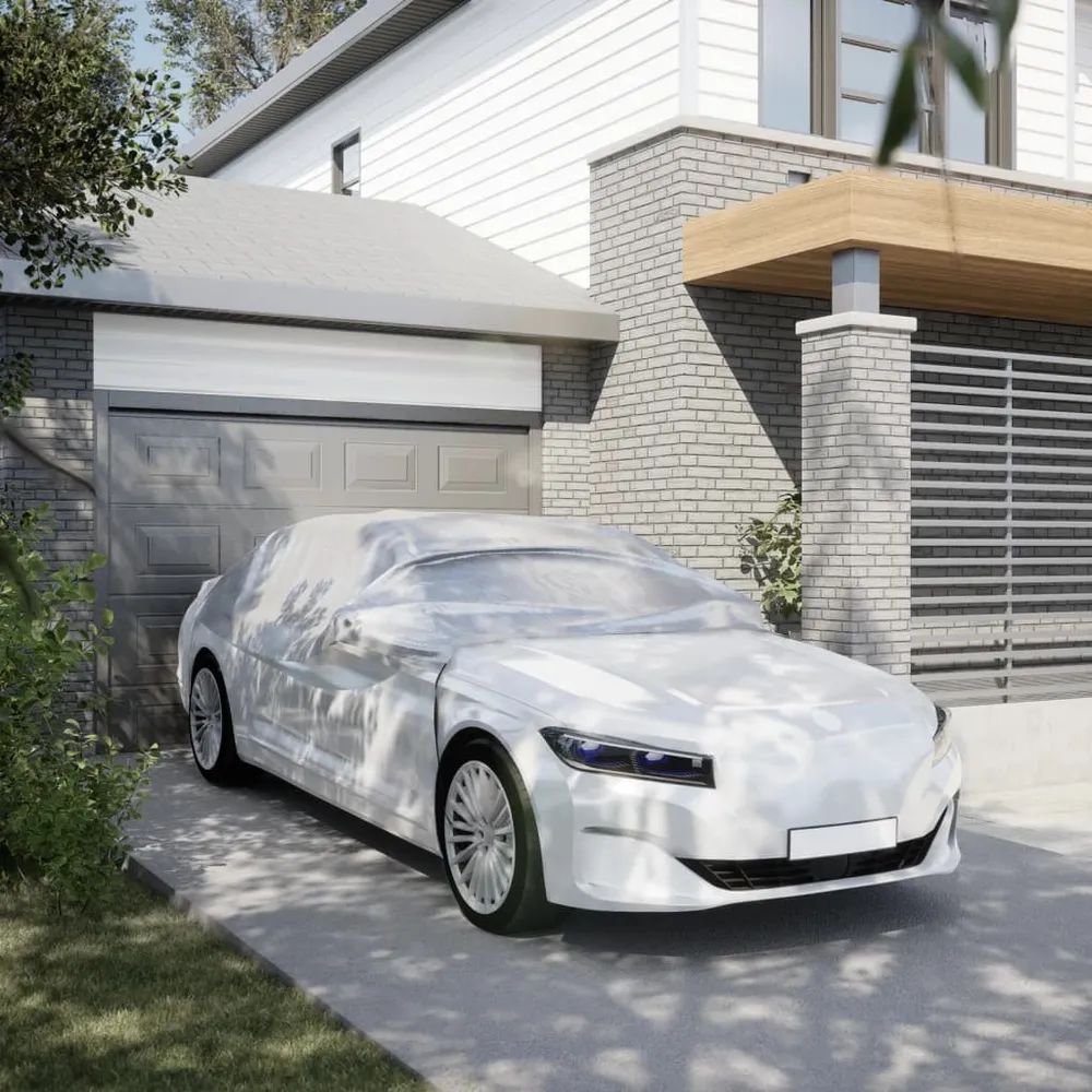 Autohoes half met haken XL zilverkleurig vidaXL