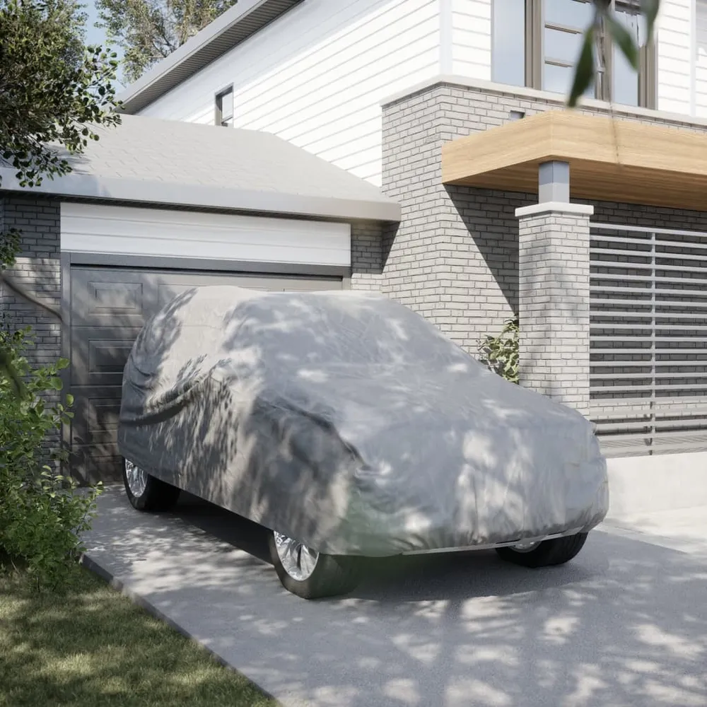 Autohoes voor SUV L nonwoven stof volledig grijs vidaXL