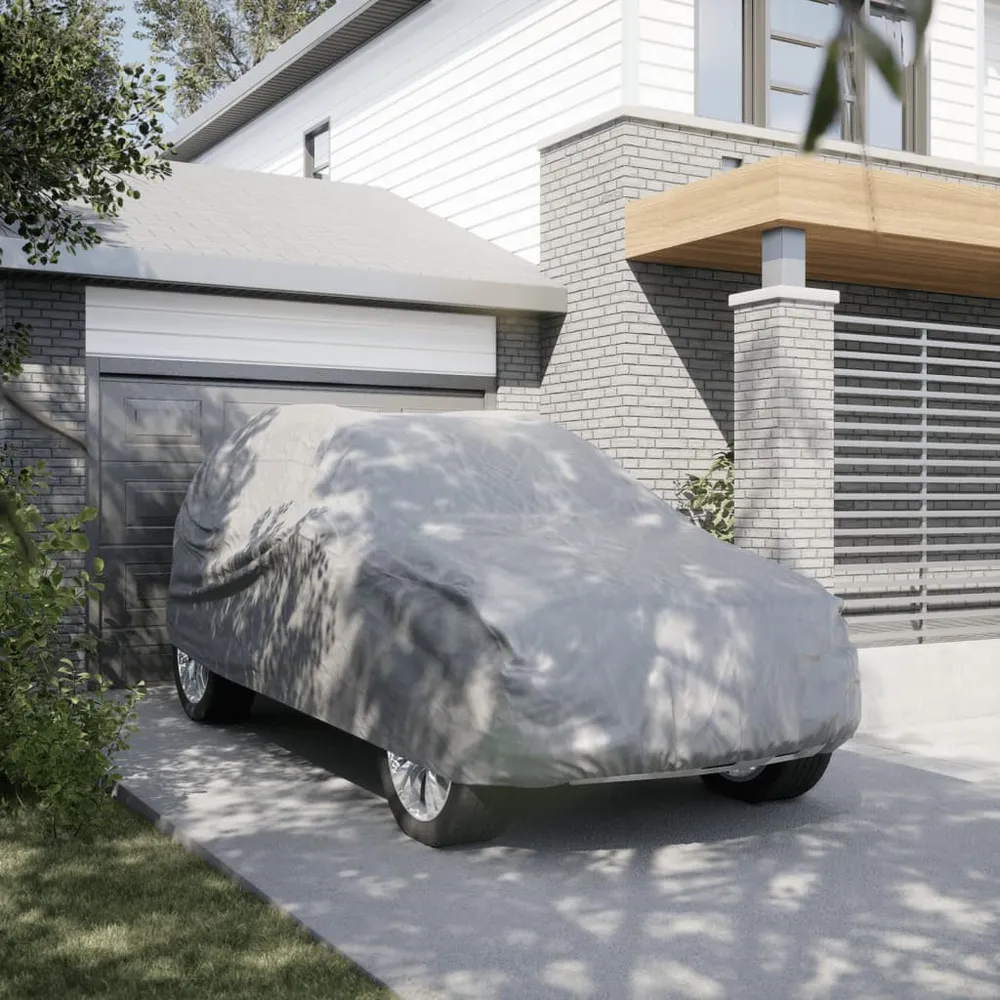 Autohoes voor SUV XL nonwoven stof volledig grijs vidaXL