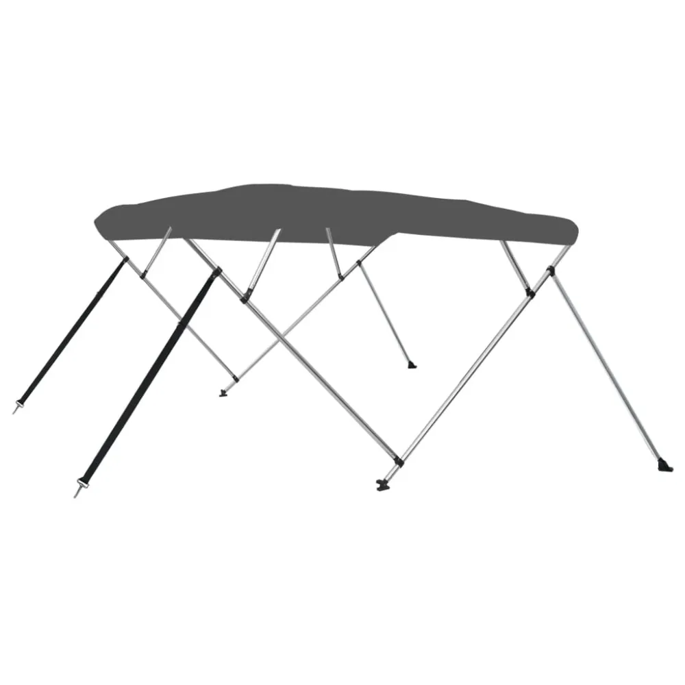 Biminitop 4-boogs 243x196x137 cm antracietkleurig vidaXL