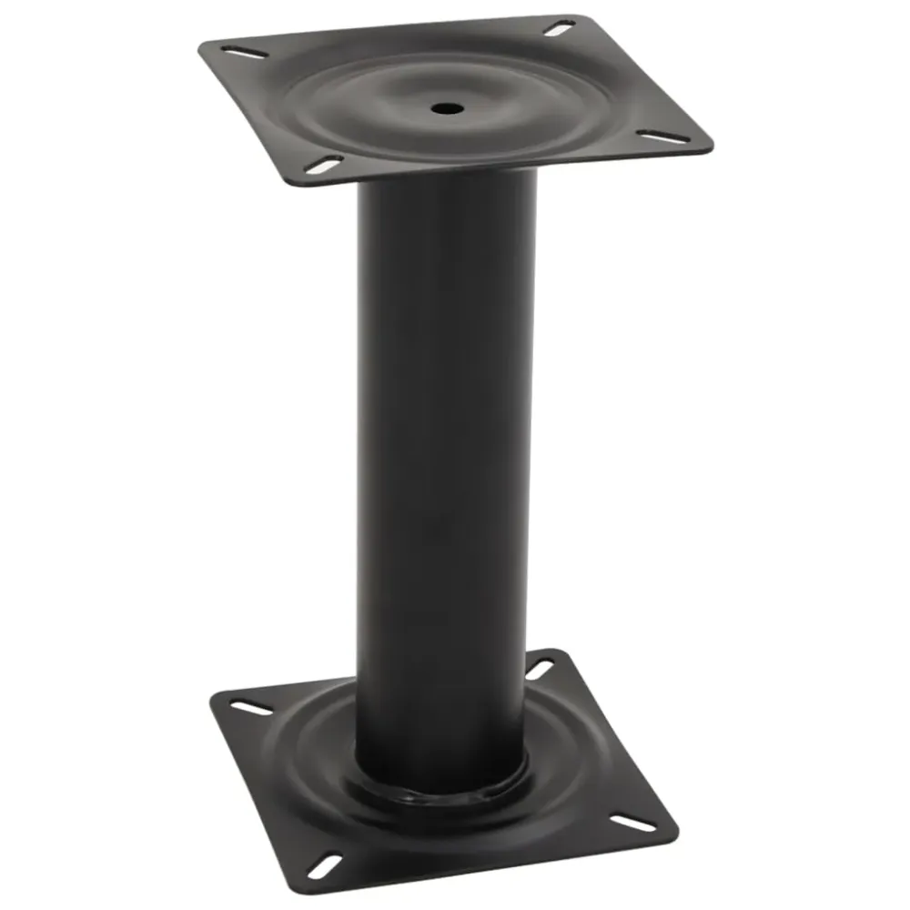 Bootstoelpoot 33 cm staal zwart vidaXL