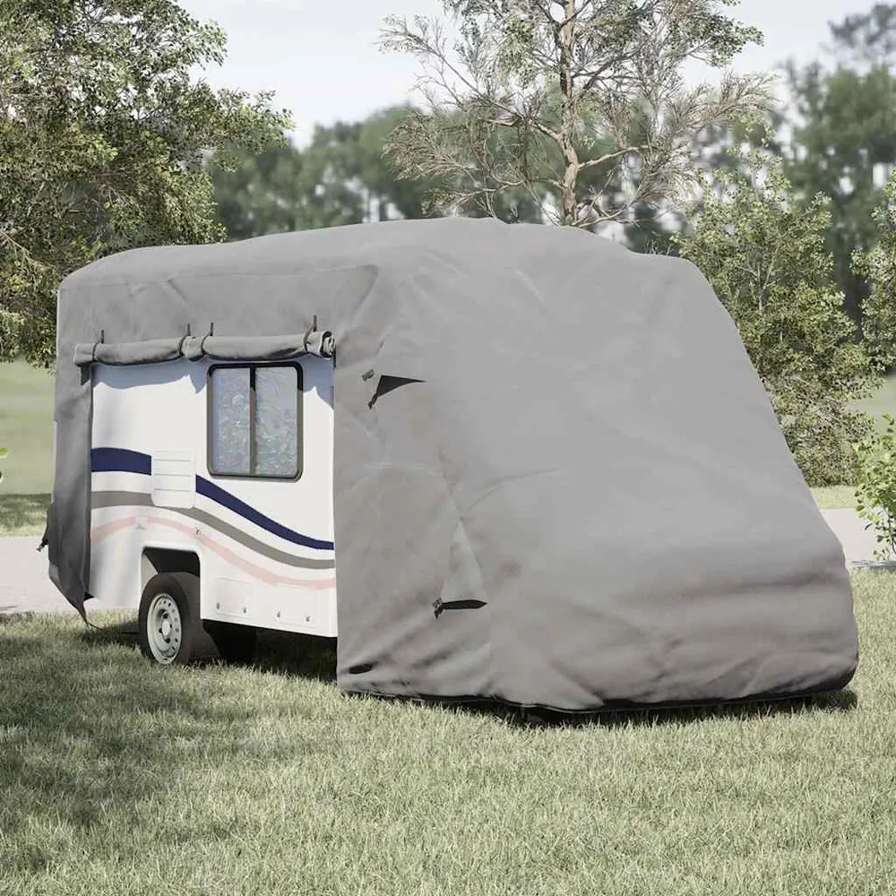 Camperhoezen 610x235x275 cm vliesvlies grijs vidaXL