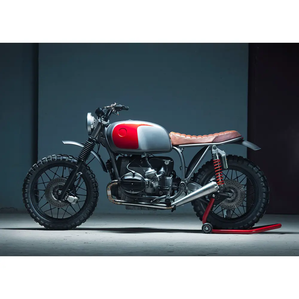 Vonk Klassieke stijl roestvrij staal Universele Motorfiets Slip-On Muffler