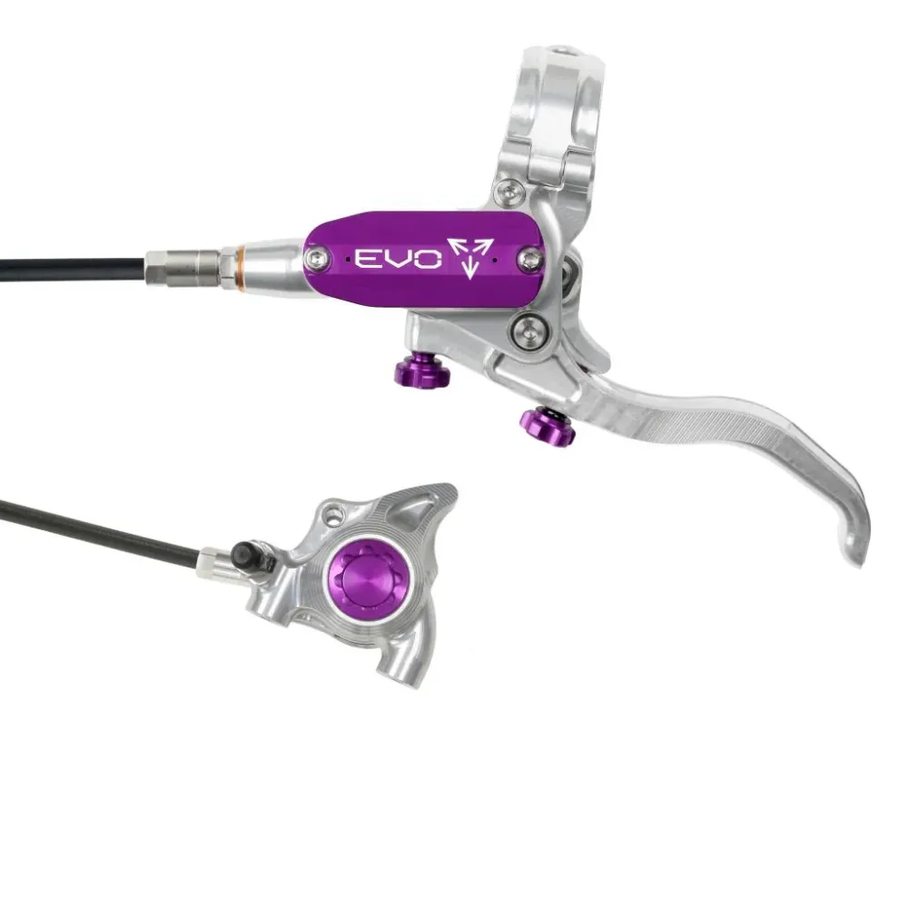 Voorrem HOPE TECH 4 EVO X2 FM Zilver/Paars