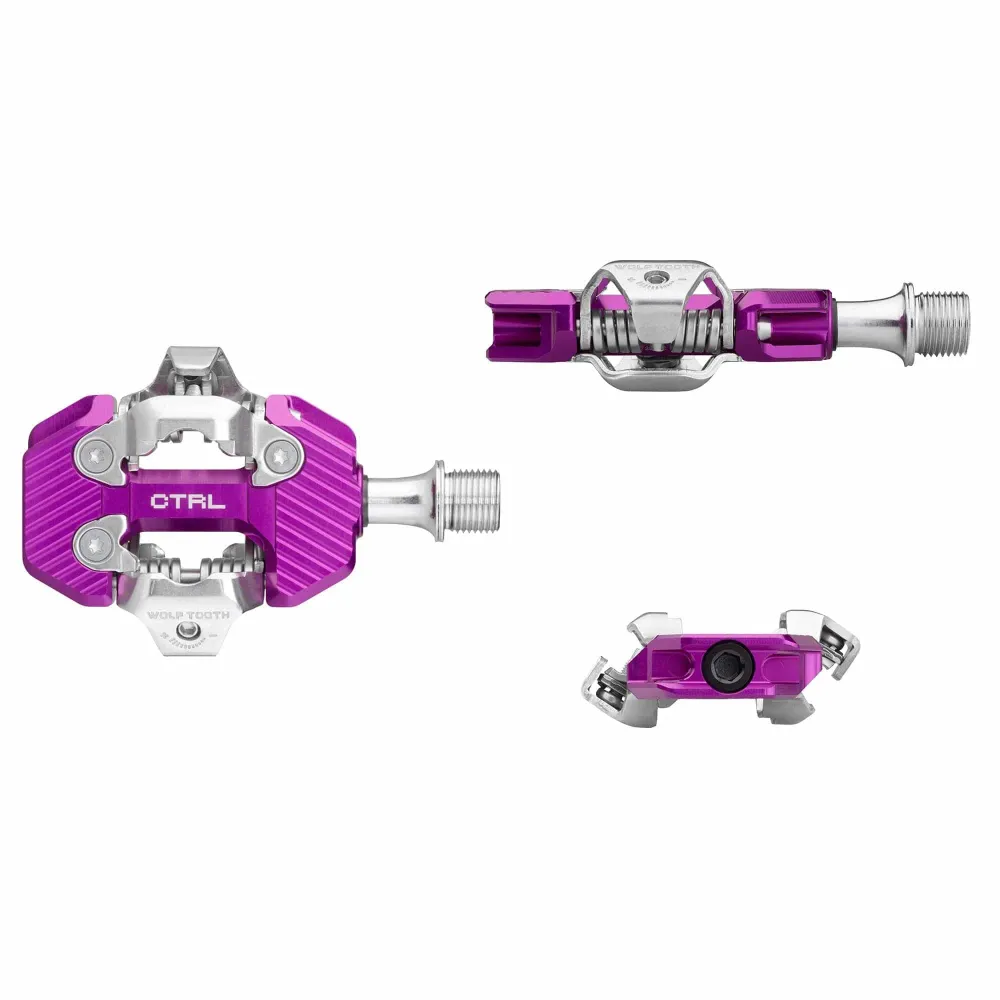 WOLF TOOTH CTRL TRAIL Clipless pedalen Violet