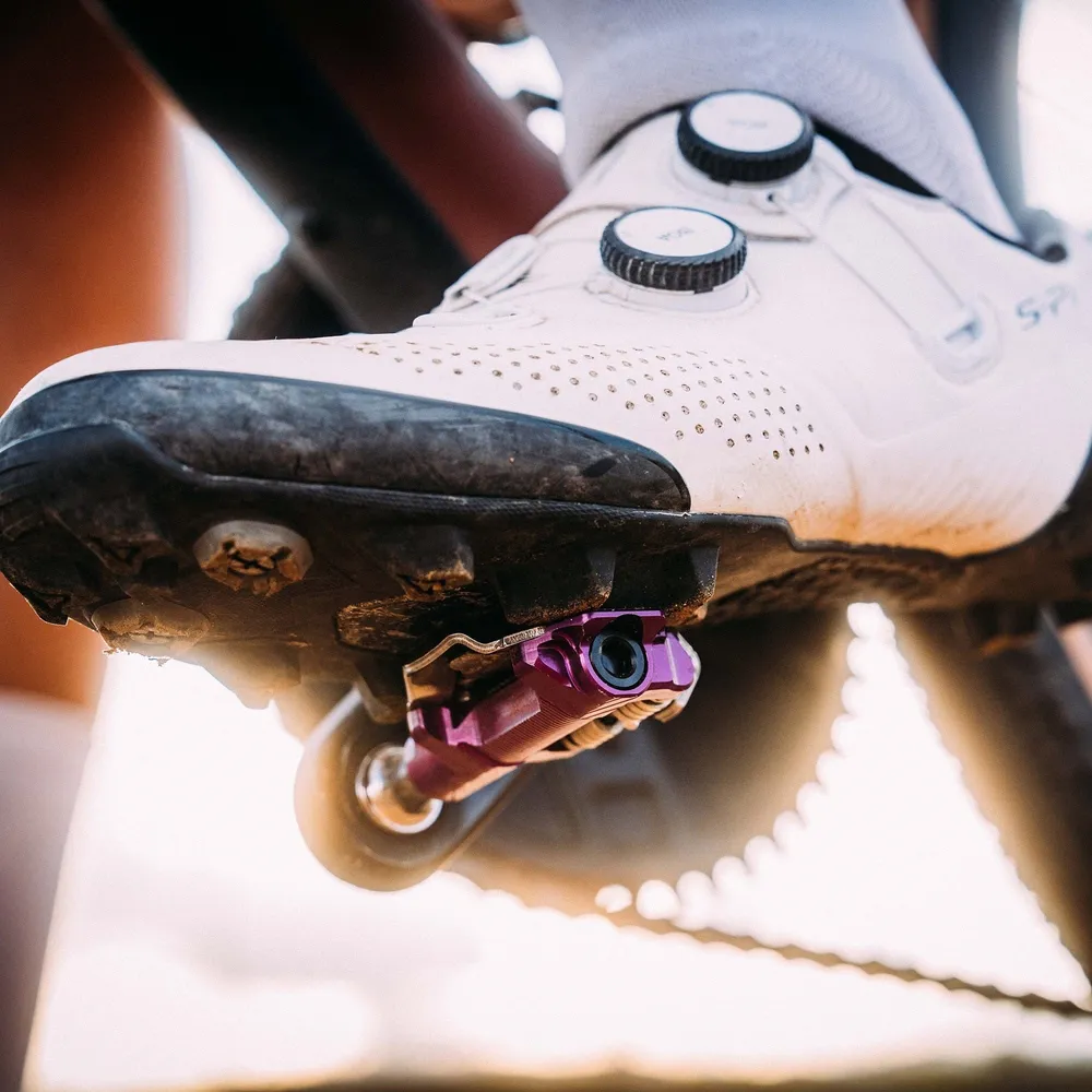 WOLF TOOTH DEL GRAVEL RACE Clipless Violet pedalen