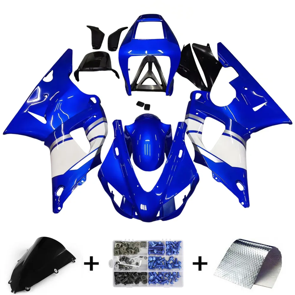 Amotopart 1998-1999 Yamaha R1 Fairing Blue Kit