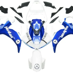 Amotopart 2003-2004 Yamaha R6 & YZF R6S Kuipdeel Wit 2006-2009&Bblauwe kit
