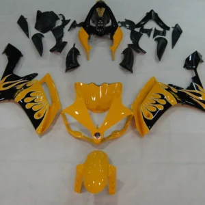 AMOTOPART 2007-2008 YAMAHA YZF 1000 R1 Black & Yellow Kuip Kit