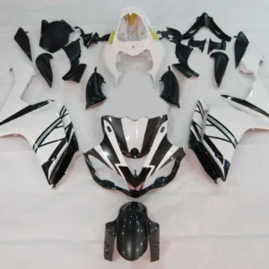 Amotopart 2007-2008 YAMAHA YZF 1000 R1 Black & White Style2 Fairing Kit