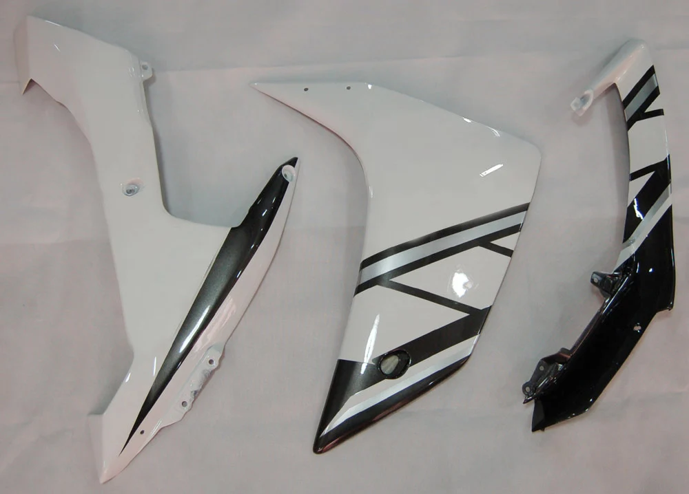 Amotopart 2007-2008 YAMAHA YZF 1000 R1 Black & White Style2 Fairing Kit