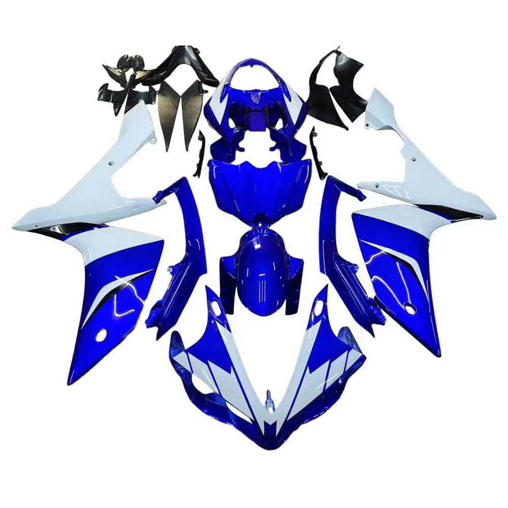 Amotopart 2007-2008 Yamaha YZF 1000 R1 Blue & White Kuip Kit