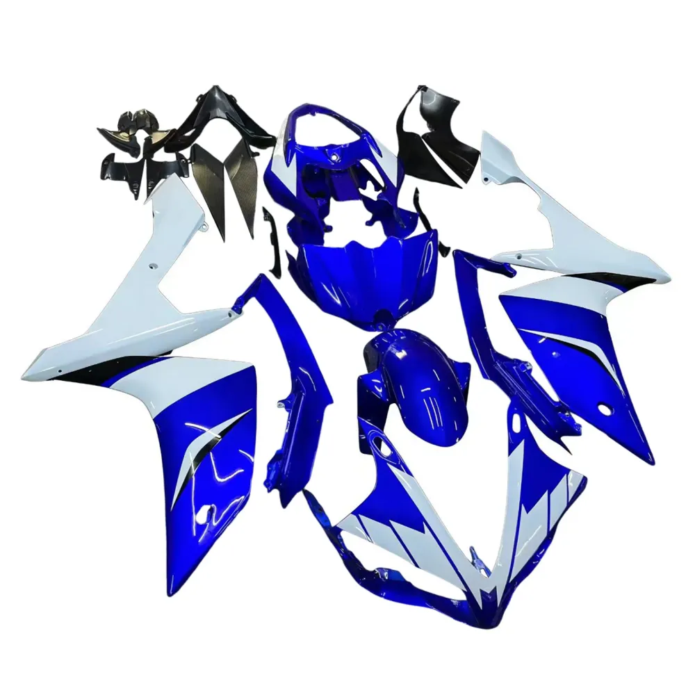 Amotopart 2007-2008 Yamaha YZF 1000 R1 Blue & White Kuip Kit