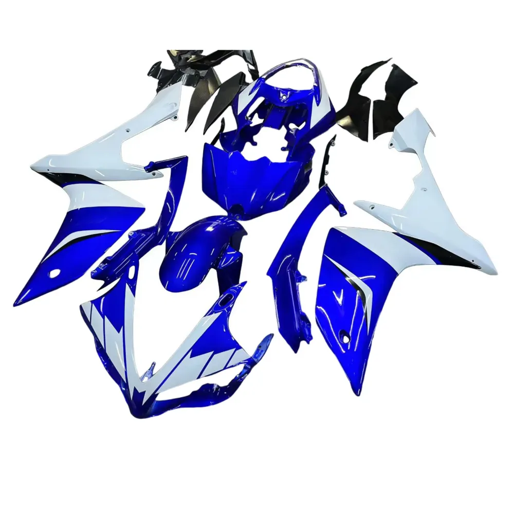 Amotopart 2007-2008 Yamaha YZF 1000 R1 Blue & White Kuip Kit