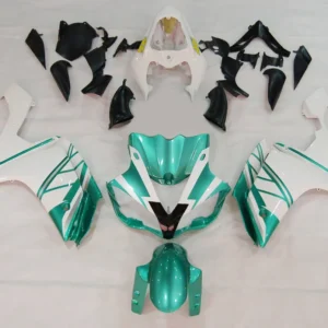 Amotopart 2007-2008 Yamaha YZF 1000 R1 Green & White Kuip Kit