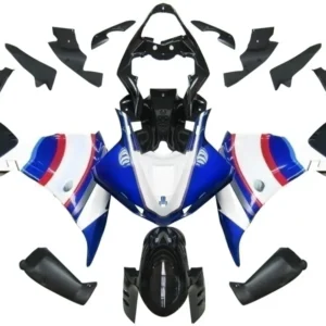 Amotopart 2009-2011 Yamaha YZF 1000 R1 Blauw&Wwitte Style1 kuipset