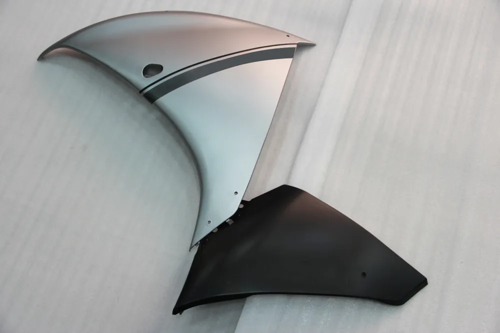 Amotopart 2009-2011 YAMAHA YZF 1000 R1 MATTE LICHT GREY & BLACK KUIST KIT
